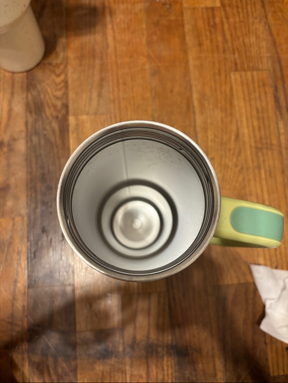 Stanley Speckled Travel Mugs in Cream and Lime Green - Picture 9 of 10